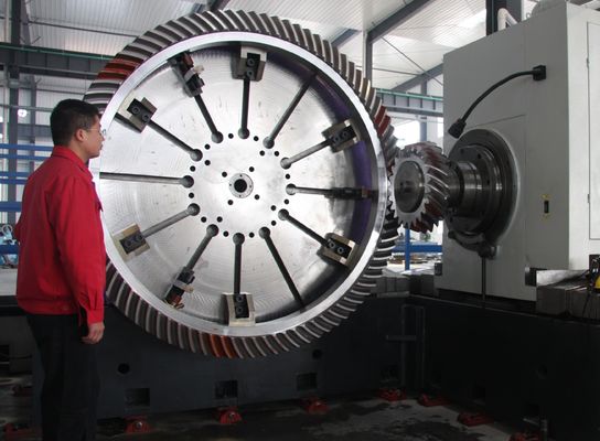 قطر كبير دوامة شطبة والعتاد الأوتاد ديا 2000mm 20CrMnTi مواد طويلة باستخدام الحياة